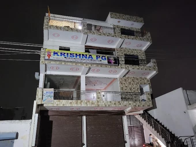 Exterior view of Krishna PG building